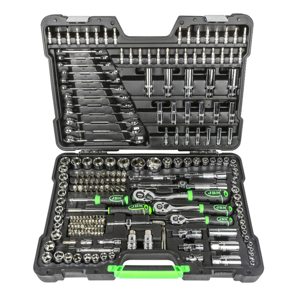 Caixa de ferramentas de 216 peças com chaves hexagonais - CROMADO JBM 54045